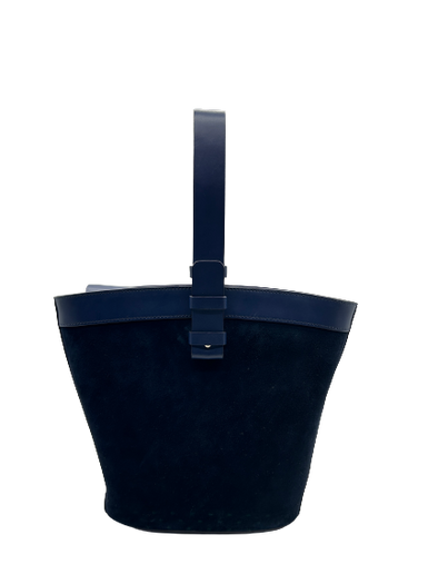 Sac en suède marine