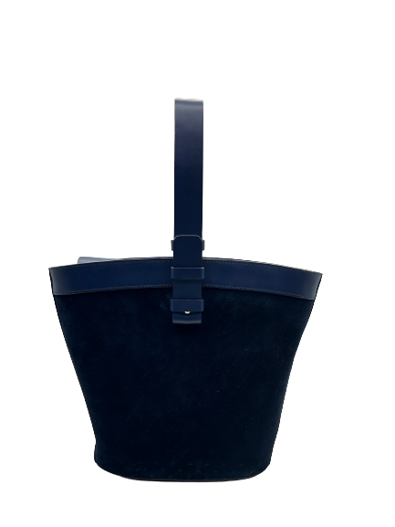 Sac en suède marine