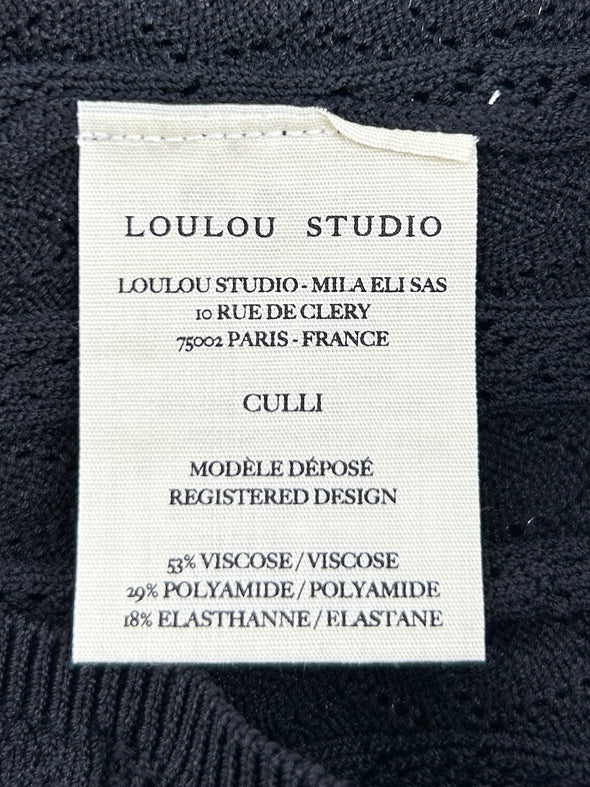 Crop top noir "CULLI"