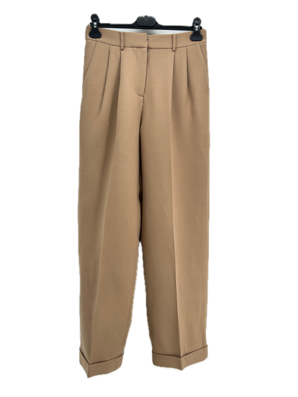 Pantalon en mélange de laine et soie