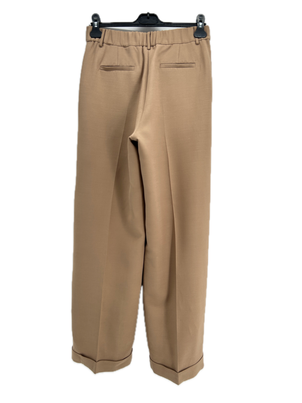Pantalon en mélange de laine et soie