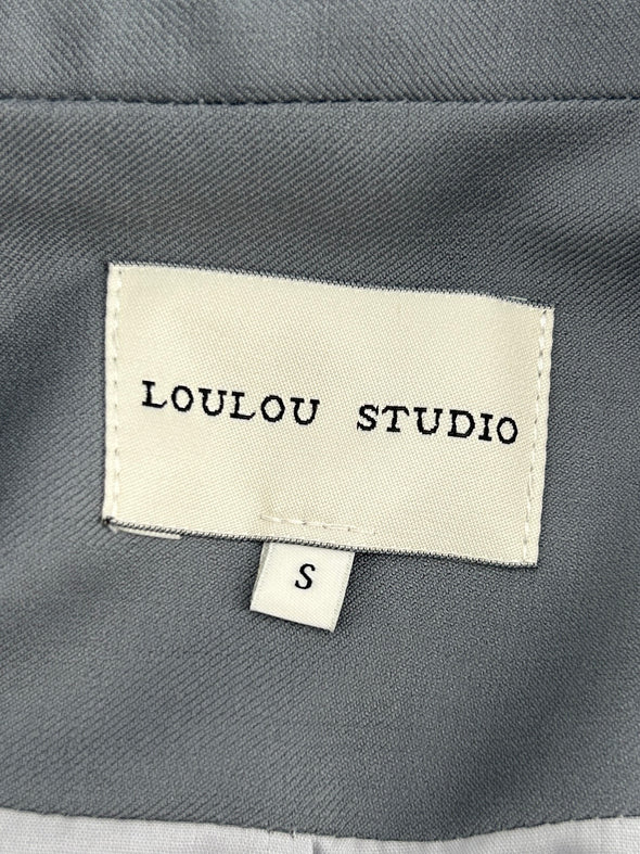 Manteau long gris en laine "Tido"