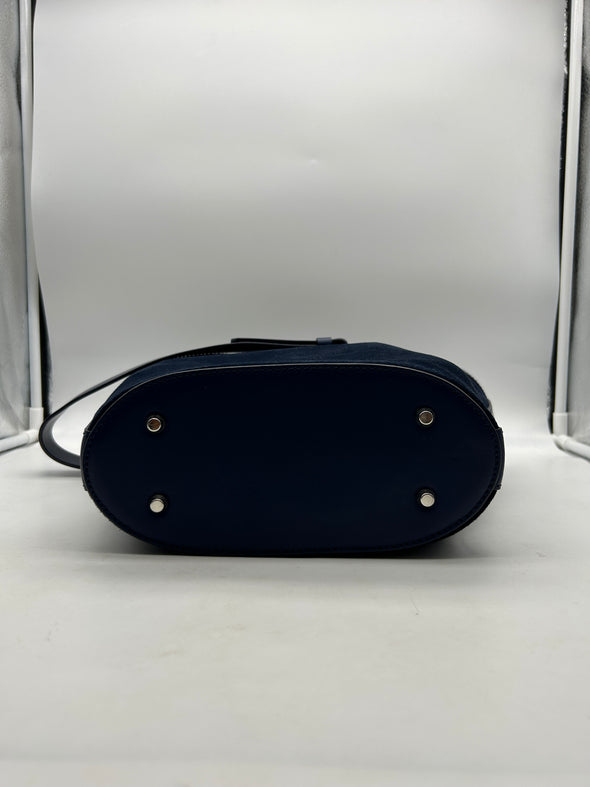 Sac en suède marine