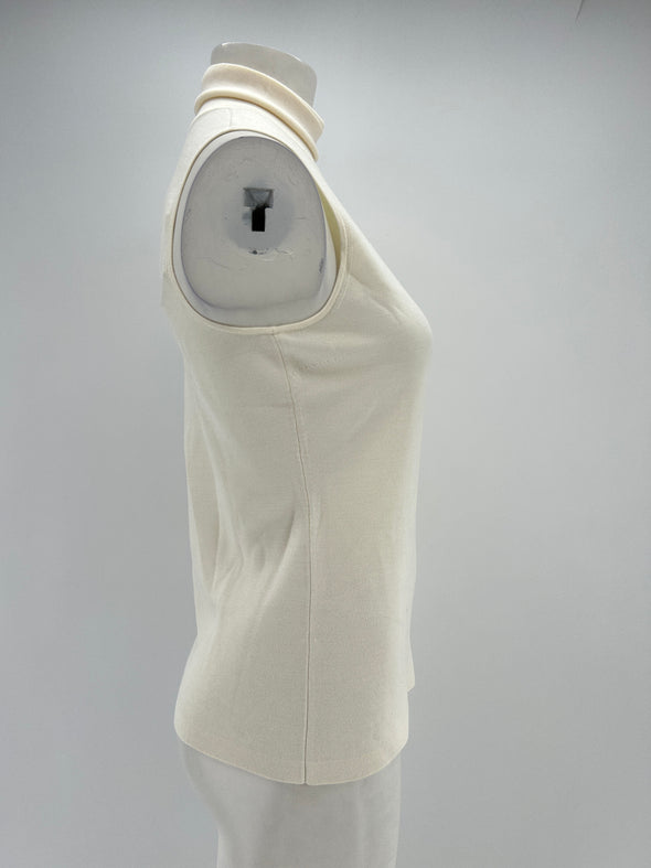Tee-shirt en soie sans manches