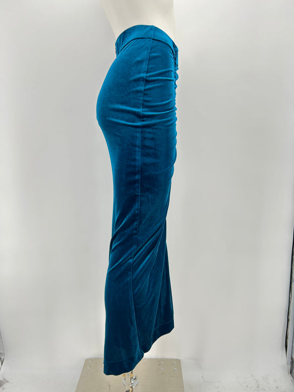 Jupe en velours bleue