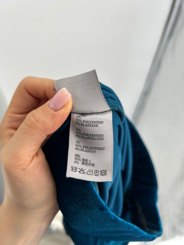 Jupe en velours bleue