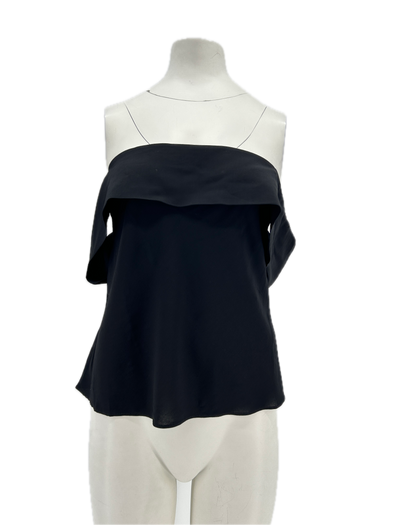 Top bustier noir
