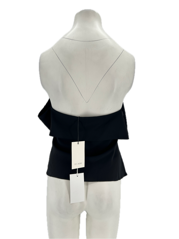 Top bustier noir