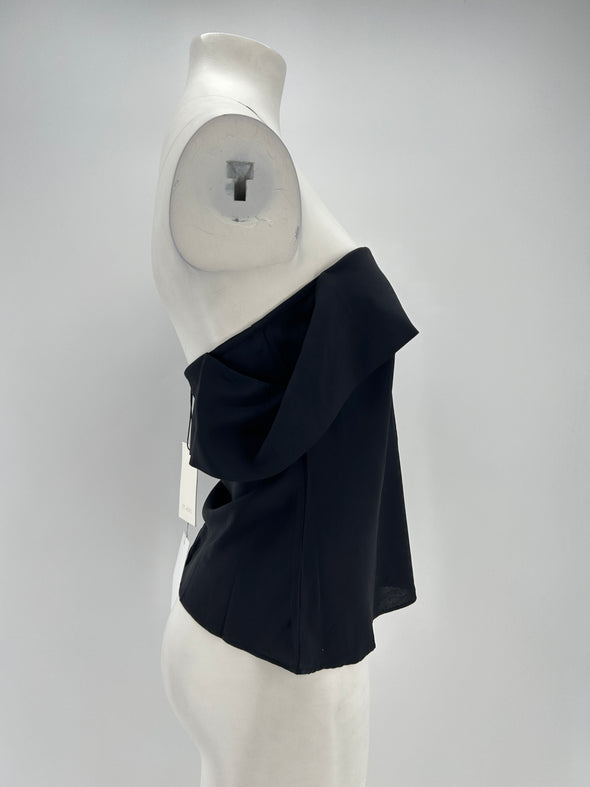 Top bustier noir