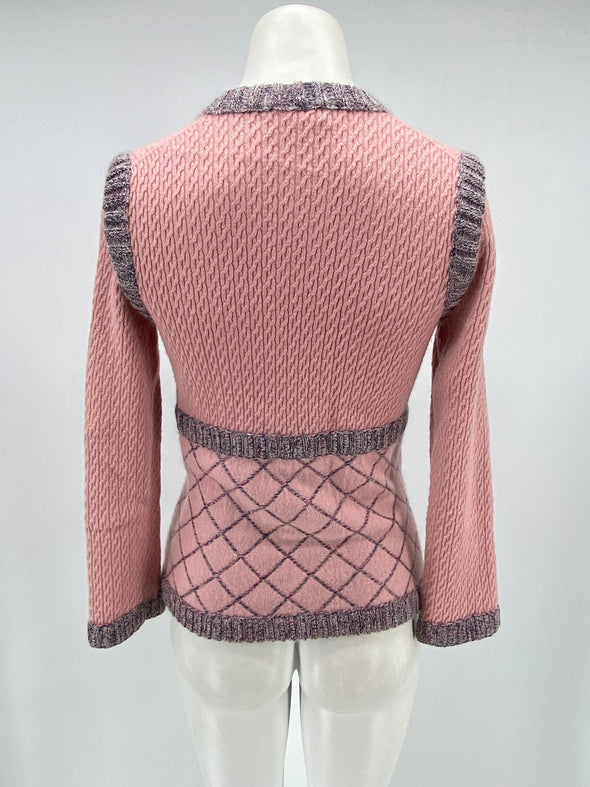Cardigan en cachemire et soie