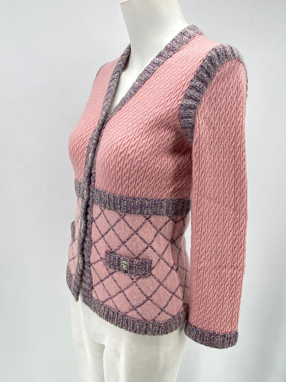 Cardigan en cachemire et soie