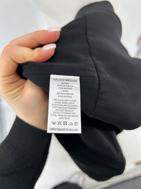 Top asymétrique noir
