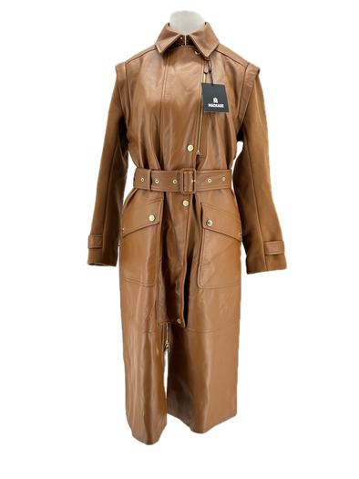 Trench-coat en cuir