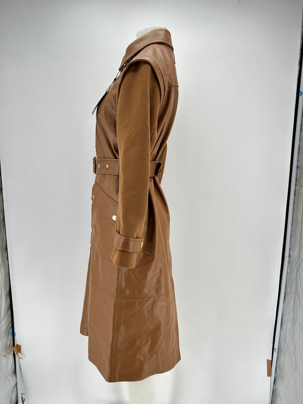 Trench-coat en cuir
