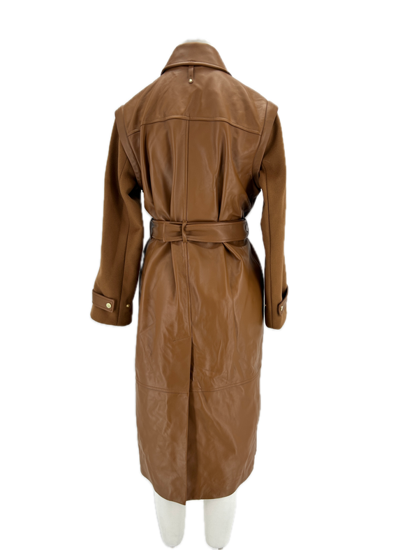 Trench-coat en cuir