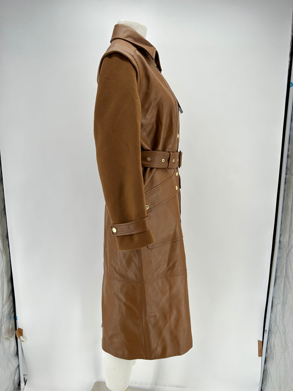 Trench-coat en cuir
