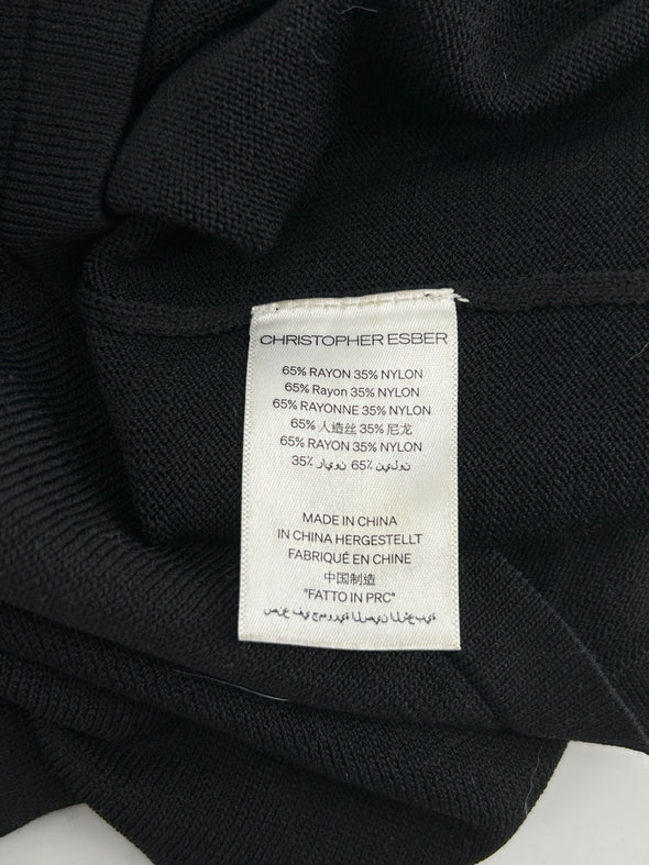 Robe noire ajourée