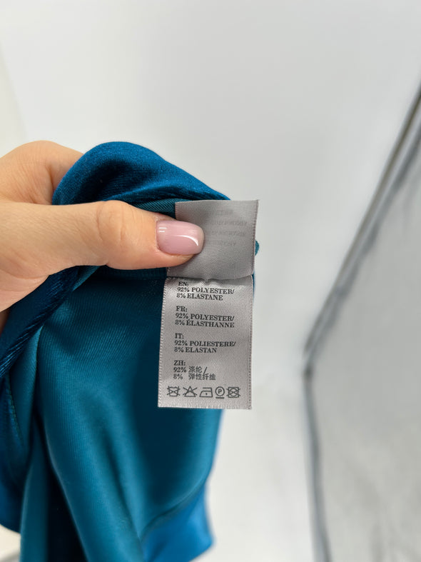 Tee-shirt en velours bleu