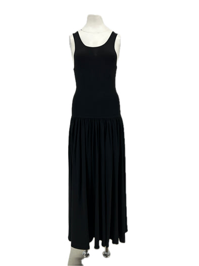 Robe longue noire "JADA"