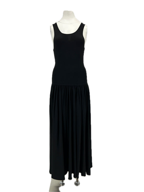 Robe longue noire "JADA"