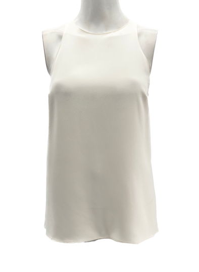 Top blanc en soie