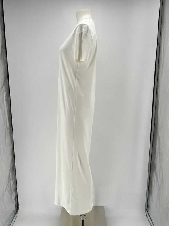 Robe longue blanche "MAYA"