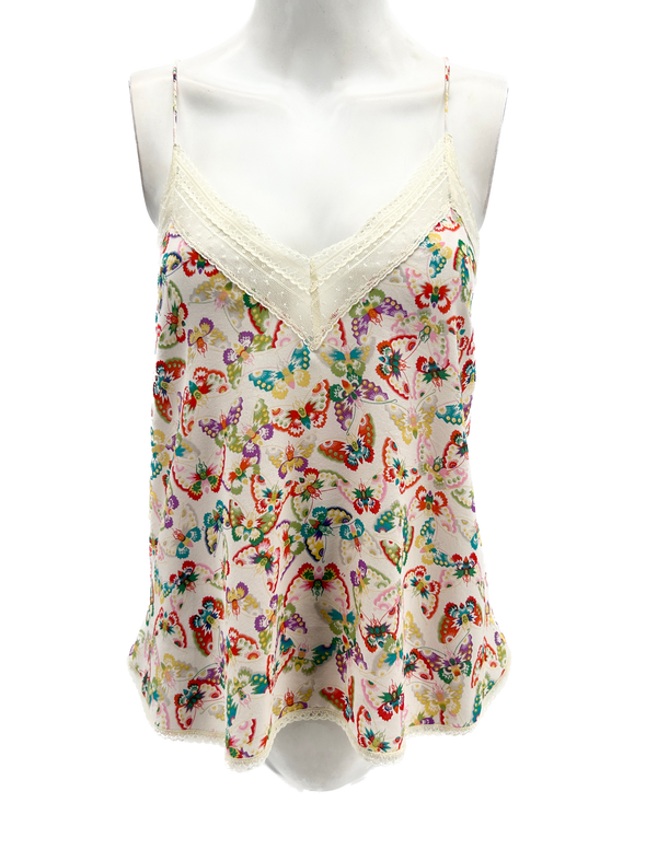 Caraco à motif papillon