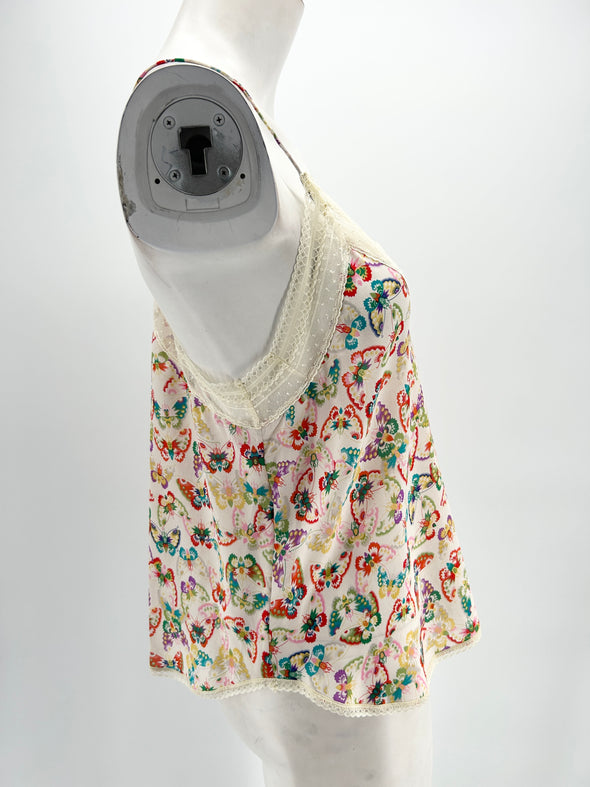 Caraco à motif papillon