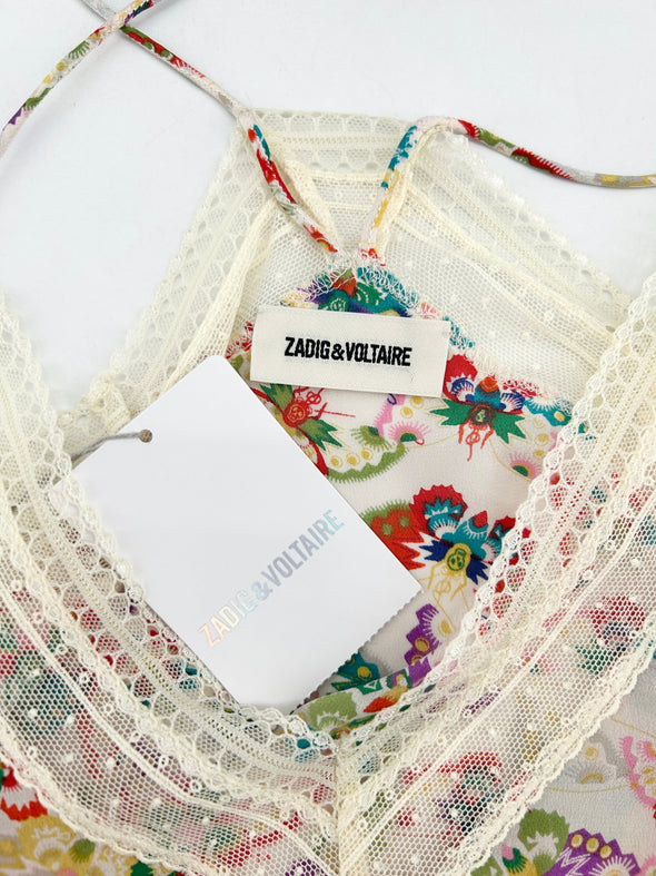 Caraco à motif papillon