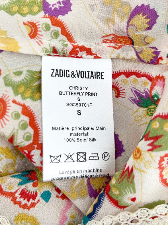 Caraco à motif papillon