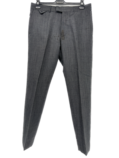 Pantalon à pinces gris chiné
