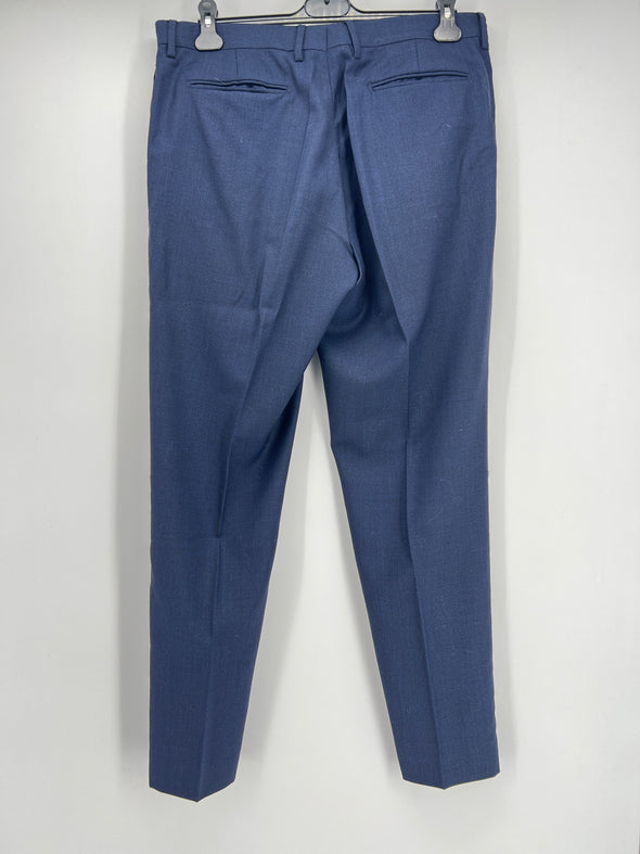 Pantalon à pinces bleu marine
