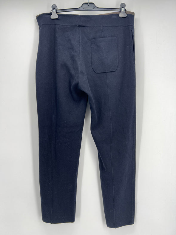 Pantalon en maille bleu marine