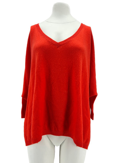 Pull en cachemire orange