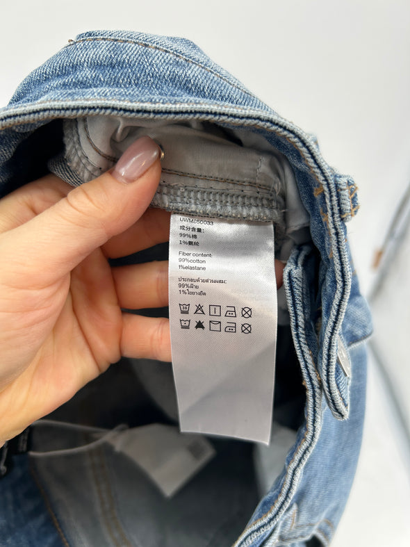 Jean large bleu