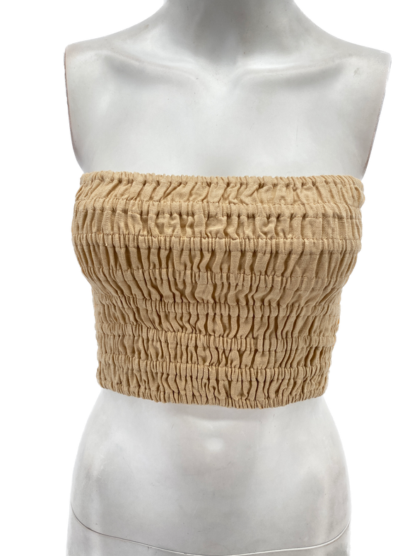 Top bustier beige