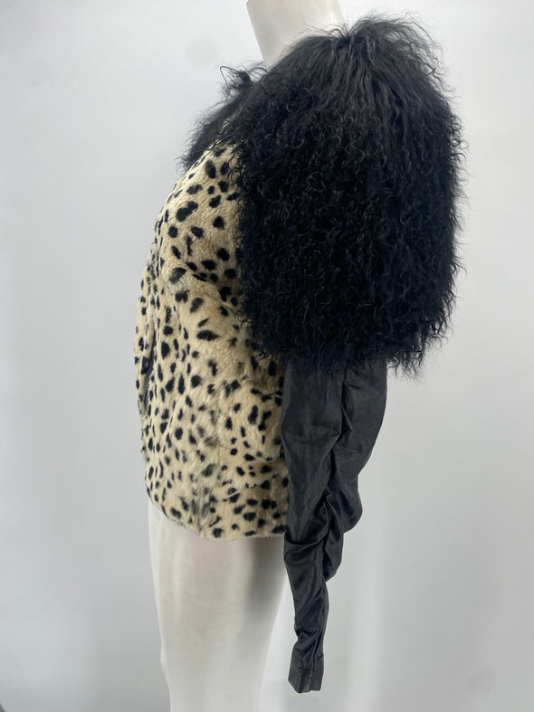 Veste en fourrure de lapin
