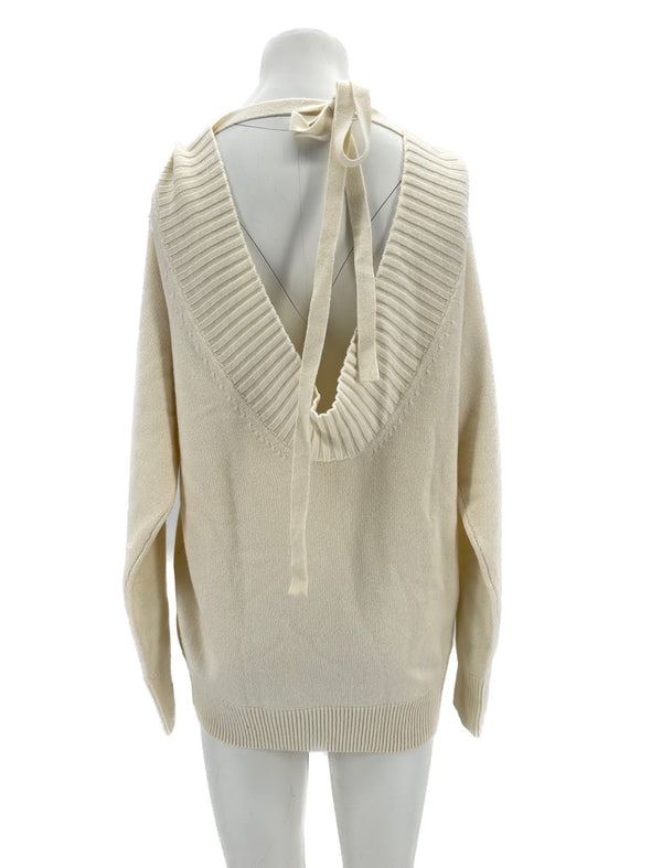 Pull en cachemire blanc