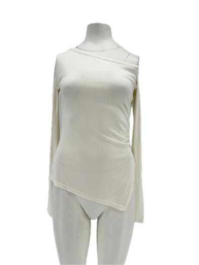 Top asymétrique blanc