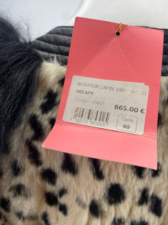 Veste en fourrure de lapin