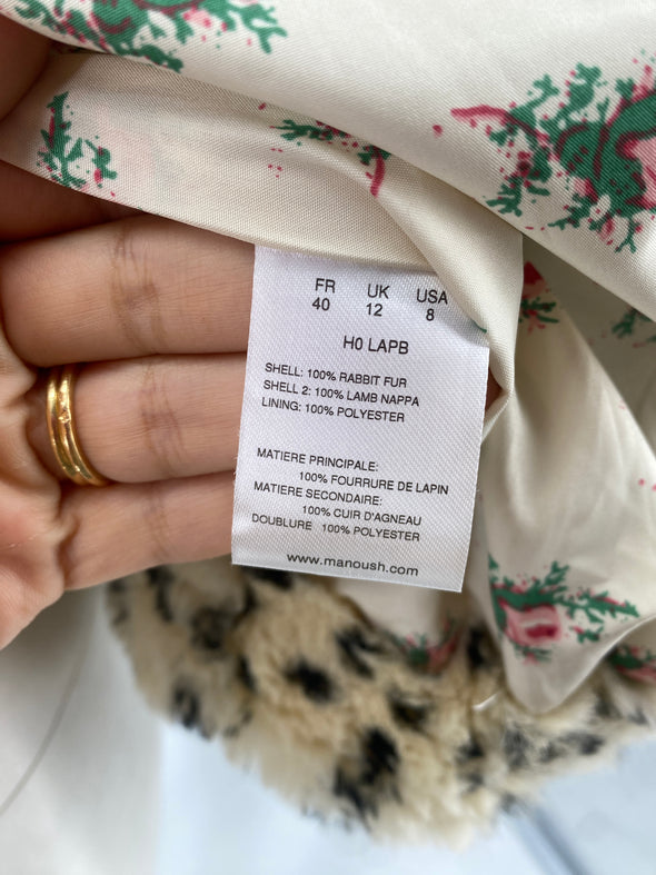 Veste en fourrure de lapin