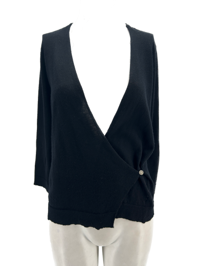 Gilet noir en cachemire