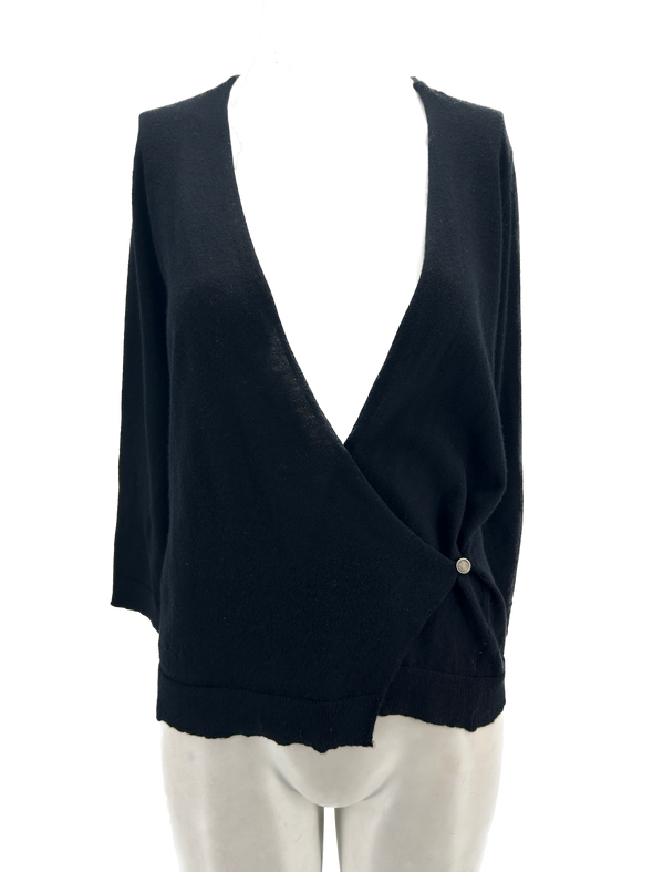 Gilet noir en cachemire