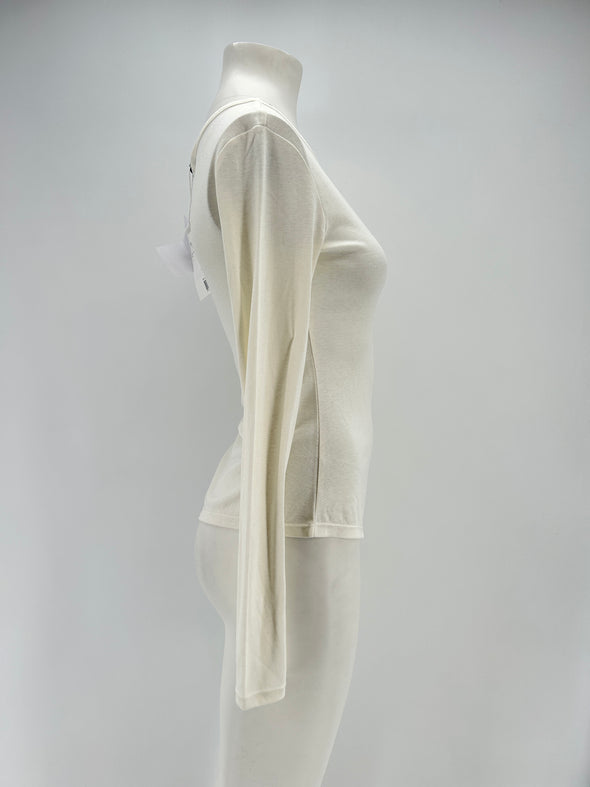 Top asymétrique blanc
