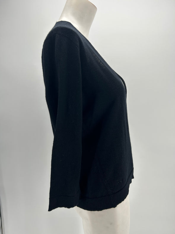 Gilet noir en cachemire