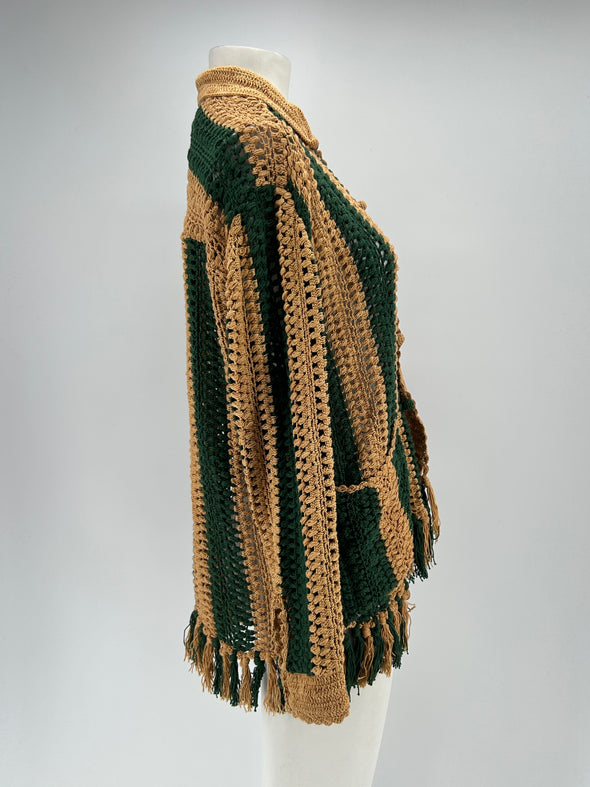 Cardigan bicolore