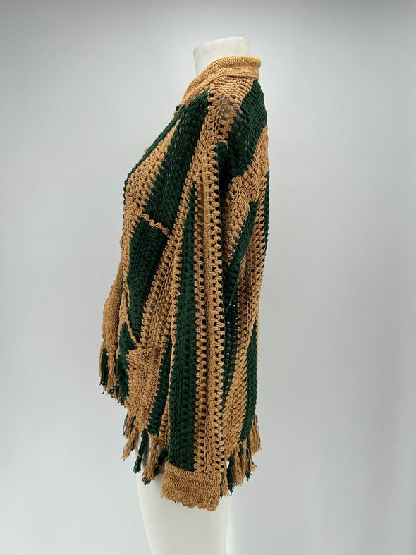 Cardigan bicolore