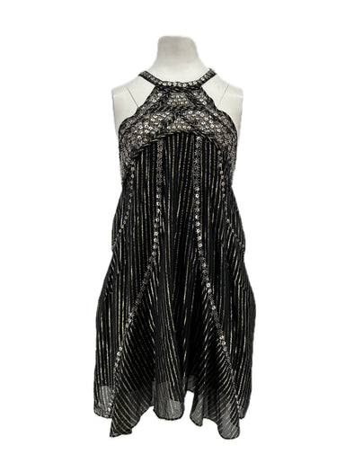 Robe en soie à strass