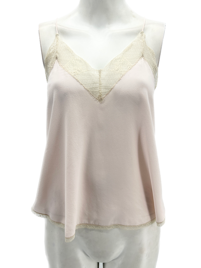 Caraco rose pâle en soie