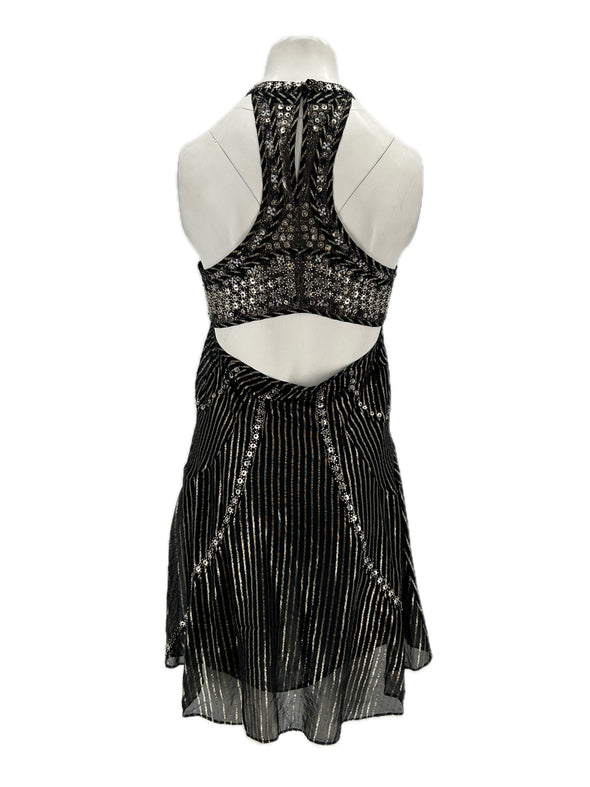 Robe en soie à strass
